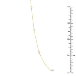 1 Carat Diamonds By The Yard Ladies Necklace Solid 14K Yellow Gold Chain For Women 13 1 Carat Diamonds By The Yard Ladies Necklace Solid 14K Yellow Gold Chain For Women -Invicta Jewelry Store 1 carat diamonds by the yard ladies necklace solid 14k gold chain 000877 rulerye