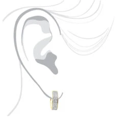 10K White Gold Diamond Hoop Huggie Earrings 0.30ct 11 10K White Gold Diamond Hoop Huggie Earrings 0.30ct -Invicta Jewelry Store 10k diamond hoop huggie earrings 040ct p 22529 bodye