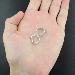 10K White Gold Diamond Hoop Huggie Earrings 0.30ct 10 10K White Gold Diamond Hoop Huggie Earrings 0.30ct -Invicta Jewelry Store 10k diamond hoop huggie earrings 040ct p 22529back