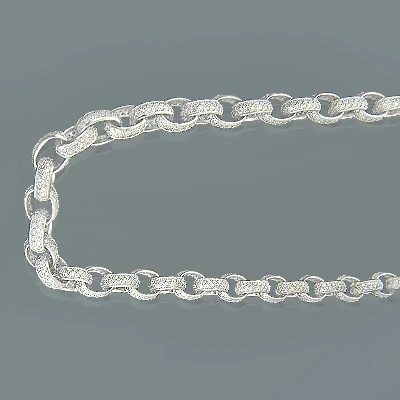 10K White Gold Cable Chain Eternity Diamond Necklace 52.87ct 3 10K White Gold Cable Chain Eternity Diamond Necklace 52.87ct