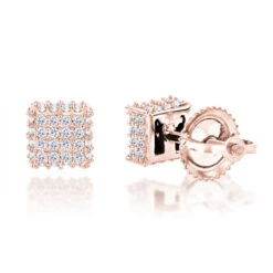 10K White Gold Diamond Stud Earrings 0.33ct -Invicta Jewelry Store 10k gold diamond stud earrings 038ct p 41804 ro