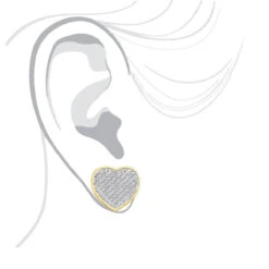 10K White Gold Heart Shaped Diamond Stud Earrings 0.63ct -Invicta Jewelry Store 10k gold heart shaped diamond stud earrings 063ct p 6179 bodye