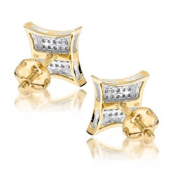 10K White Gold Round Diamond Kite Stud Earrings 0.18ct -Invicta Jewelry Store 10k gold round diamond kite stud earrings 018ct p 47959 backye