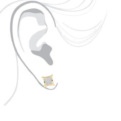 10K White Gold Round Diamond Kite Stud Earrings 0.18ct -Invicta Jewelry Store 10k gold round diamond kite stud earrings 018ct p 47959 bodye