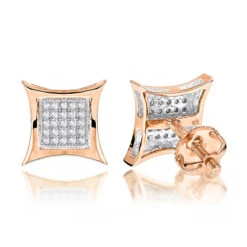 10K White Gold Round Diamond Kite Stud Earrings 0.18ct -Invicta Jewelry Store 10k gold round diamond kite stud earrings 018ct p 47959 ro
