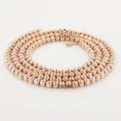 Men's 10K Yellow Gold Moon Cut Ball Chain 5mm 22-40in