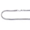 Solid 10K White Gold Franco Chain 26-40in 3.5mm -Invicta Jewelry Store 10k solid white gold franco chain 26 40in 35mm 1