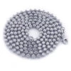 Men's 10K White Gold Moon Cut Bead Chain 3mm; 22-40in 2 Men's 10K White Gold Moon Cut Bead Chain 3mm; 22-40in -Invicta Jewelry Store 10k white gold moon cut bead chain 3mm 22 40in 1