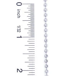 Men's 10K White Gold Moon Cut Bead Chain 3mm; 22-40in 11 Men's 10K White Gold Moon Cut Bead Chain 3mm; 22-40in -Invicta Jewelry Store 10k white gold moon cut bead chain 3mm 22 40in 4