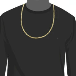 10K Yellow Gold Moon Cut Chain 5mm 22-40in 10 10K Yellow Gold Moon Cut Chain 5mm 22-40in -Invicta Jewelry Store 10k yellow gold moon cut chain 6mm 22 40in 3