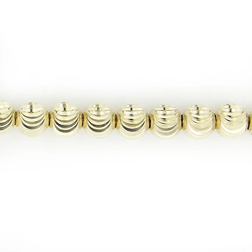 10K Yellow Gold Moon Cut Chain 5mm 22-40in 6 10K Yellow Gold Moon Cut Chain 5mm 22-40in - Image 4