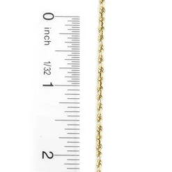 Hollow 10K Yellow Gold Rope Chain For Men 2.5mm 22-30in -Invicta Jewelry Store 10k yellow gold rope chain 25 mm 22 30in 3