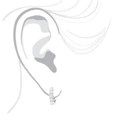 1/2 Inch Classic Huggie Hoop Earrings 14K White Gold With Round Diamonds 1 Carat 11 1/2 Inch Classic Huggie Hoop Earrings 14K White Gold With Round Diamonds 1 Carat -Invicta Jewelry Store 12 inch 14k gold hoops round diamonds huggie earrings 1 carat 018270w body white