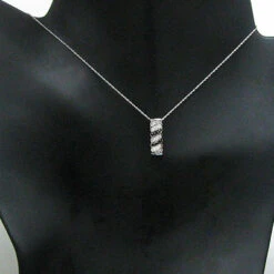 14K White Gold Black And White Diamond Pendant For Women Slider 0.27ct 8 14K White Gold Black And White Diamond Pendant For Women Slider 0.27ct -Invicta Jewelry Store 14k black and white diamond pendant 027ct p 40376bod