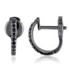 Small 14K Black Plated Gold Black Diamond Hoop Earrings 0.2ct Huggies 2 Small 14K Black Plated Gold Black Diamond Hoop Earrings 0.2ct Huggies -Invicta Jewelry Store 14k black diamond hoop huggie earrings 020ct p 35679