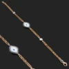 14K Rose Gold Diamond And Blue Sapphire Evil Eye Bracelet .14ct 1 14K Rose Gold Diamond And Blue Sapphire Evil Eye Bracelet .14ct -Invicta Jewelry Store 14k blue sapphire and diamond evil eye bracelet 14ct p 35841