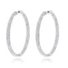 14K White Gold Dazzling 2 Inch Diamond Hoop Earrings Inside Out 7ct 1 14K White Gold Dazzling 2 Inch Diamond Hoop Earrings Inside Out 7ct -Invicta Jewelry Store 14k dazzling diamond hoop earrings inside out 690ct p 6420 wh