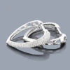 14K White Gold Diamond Heart Hoop Earrings 0.58ct -Invicta Jewelry Store 14k diamond heart hoop earrings 058ct p 42953