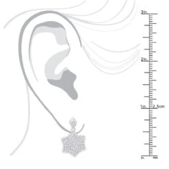 14K White Gold Diamond Star Drop Earrings For Women 0.75ct 12 14K White Gold Diamond Star Drop Earrings For Women 0.75ct -Invicta Jewelry Store 14k diamond star of david earrings 075ct p 42033 bodwh