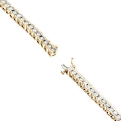 14K Yellow Gold Round Diamond Tennis Bracelet Half Bezel Setting 8ct 11 14K Yellow Gold Round Diamond Tennis Bracelet Half Bezel Setting 8ct -Invicta Jewelry Store 14k diamond tennis bracelet half bezel setting 8ct p 22516 backro