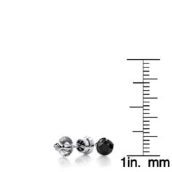 14K White Gold Black Diamond Stud Earrings Bezel Set 0.75ct 13 14K White Gold Black Diamond Stud Earrings Bezel Set 0.75ct -Invicta Jewelry Store 14k gold black diamond stud earrings bezel set 075ct p 6046 rulerwh