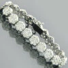 14K White Gold Cluster Designer Diamond Bracelet 15.40ct 2 14K White Gold Cluster Designer Diamond Bracelet 15.40ct -Invicta Jewelry Store 14k gold cluster designer diamond bracelet 1540ct p 5988
