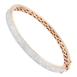 14K Yellow Gold Designer 2 Carat Diamond Bangle Bracelet For Women By Luxurman 11 14K Yellow Gold Designer 2 Carat Diamond Bangle Bracelet For Women By Luxurman -Invicta Jewelry Store 14k gold designer 2 carat diamond bangle bracelet for women by luxurman ro