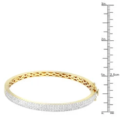 14K Yellow Gold Designer 2 Carat Diamond Bangle Bracelet For Women By Luxurman 14 14K Yellow Gold Designer 2 Carat Diamond Bangle Bracelet For Women By Luxurman -Invicta Jewelry Store 14k gold designer 2 carat diamond bangle bracelet for women by luxurman rulerye