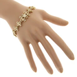 14K Yellow Gold Designer Ladies Diamond Bracelet 7.10ct 11 14K Yellow Gold Designer Ladies Diamond Bracelet 7.10ct -Invicta Jewelry Store 14k gold designer ladies diamond bracelet 710ct p 6298 bodye