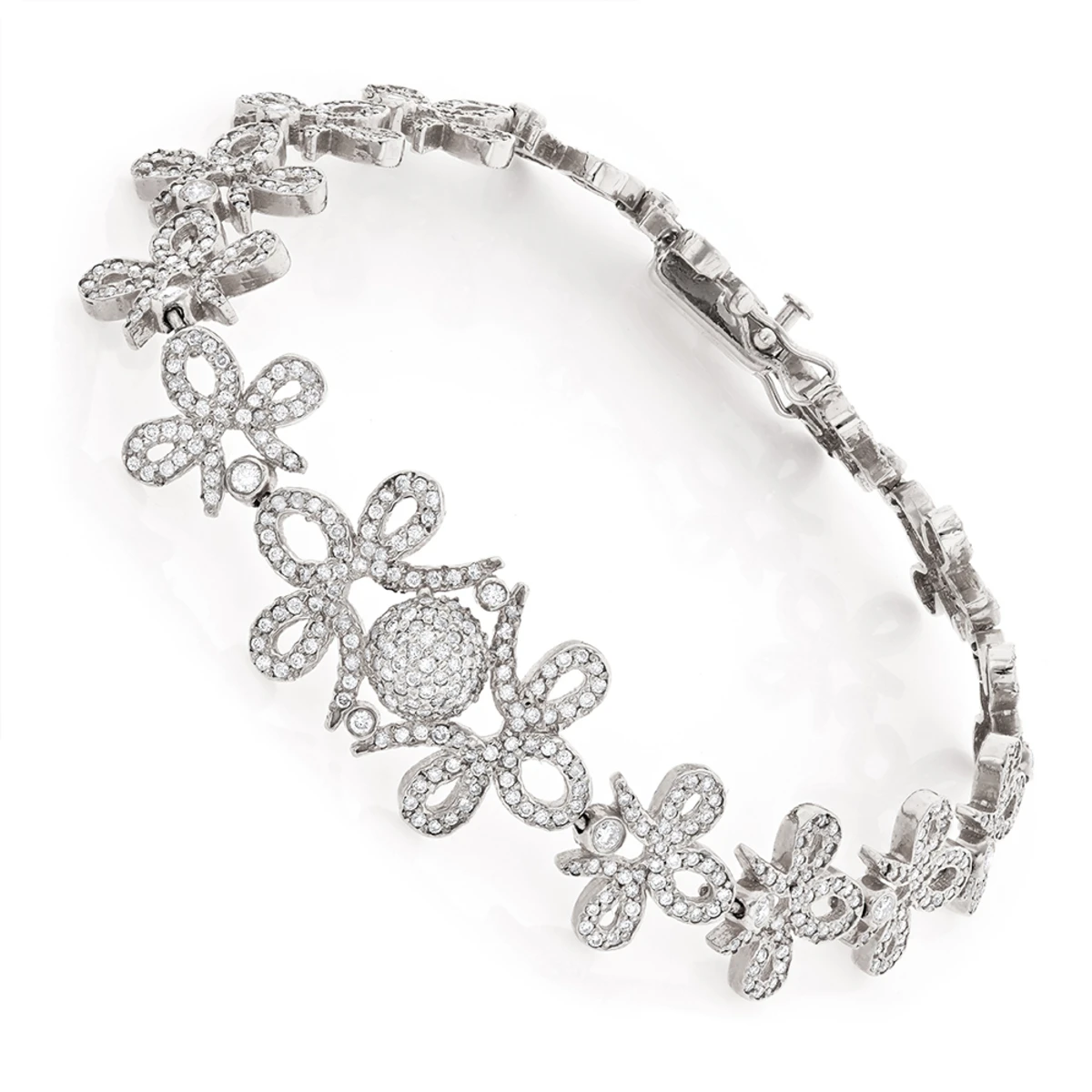 14K Yellow Gold Designer Ladies Diamond Bracelet 7.10ct 4 14K Yellow Gold Designer Ladies Diamond Bracelet 7.10ct - Image 2