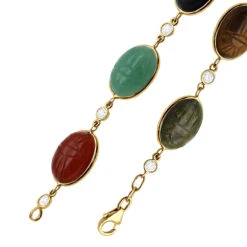 14K White Gold Diamond And Multi Color Scarab Bracelet 0.72ct 16 14K White Gold Diamond And Multi Color Scarab Bracelet 0.72ct -Invicta Jewelry Store 14k gold diamond and multi color scarab bracelet 072ct p 6254 clasp yellow