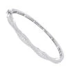 14K White Gold Diamond Bangle Bracelet For Women 1ct By Luxurman 2 14K White Gold Diamond Bangle Bracelet For Women 1ct By Luxurman -Invicta Jewelry Store 14k gold diamond bangle bracelet for women 1ct by luxurman mainwh