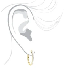 14K White Gold Oval Diamond Hoop Earrings For Women 0.71ct 12 14K White Gold Oval Diamond Hoop Earrings For Women 0.71ct -Invicta Jewelry Store 14k gold diamond hoop earrings 071ct p 40622 bodye