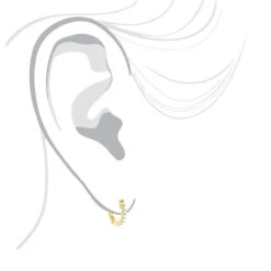 14K Yellow Gold Diamond Huggie Earrings 0.21ct -Invicta Jewelry Store 14k gold diamond huggie earrings 021ct p 40637 bodye