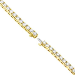 14K Yellow Gold Women's Diamond Tennis Bracelet Round Diamonds 9.72ct 12 14K Yellow Gold Women's Diamond Tennis Bracelet Round Diamonds 9.72ct -Invicta Jewelry Store 14k gold diamond tennis bracelet round diamonds 972ct p 255 backye