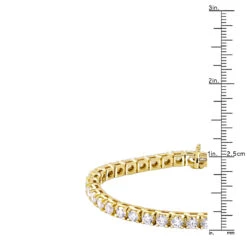 14K Yellow Gold Women's Diamond Tennis Bracelet Round Diamonds 9.72ct 14 14K Yellow Gold Women's Diamond Tennis Bracelet Round Diamonds 9.72ct -Invicta Jewelry Store 14k gold diamond tennis bracelet round diamonds 972ct p 255 rulerye
