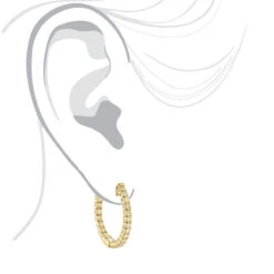 14K Yellow Gold Inside Out Yellow Diamond Hoop Earrings 1.33ct By Luxurman 12 14K Yellow Gold Inside Out Yellow Diamond Hoop Earrings 1.33ct By Luxurman -Invicta Jewelry Store 14k gold inside out yellow diamond hoop earrings 133ct by luxurman bodye
