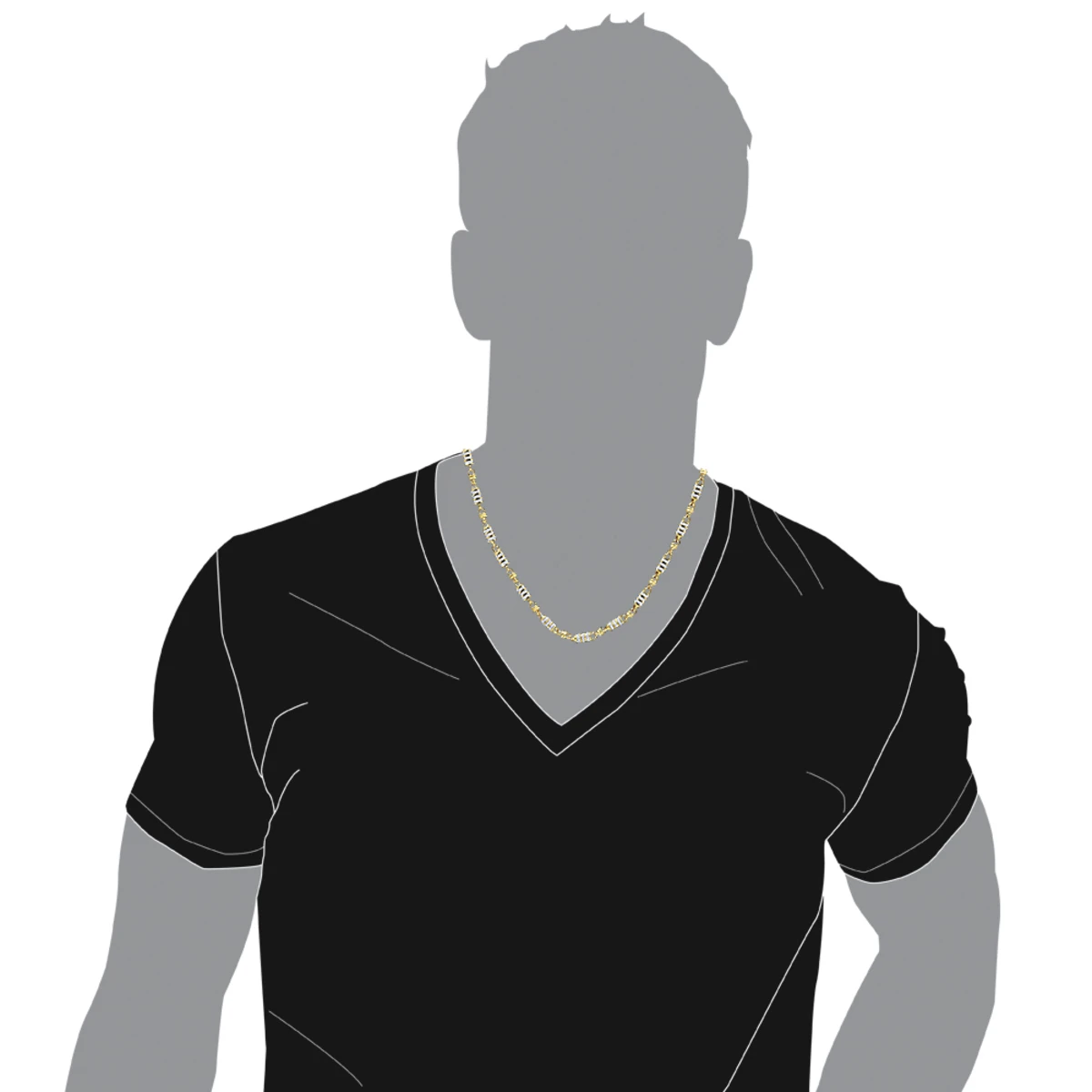 14K Yellow Gold Men's Diamond Chain Necklace For Sale 8-15 Carats By Luxurman 6 14K Yellow Gold Men's Diamond Chain Necklace For Sale 8-15 Carats By Luxurman - Image 4