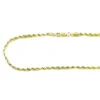 Solid 14K Yellow Gold Diamond Cut Rope Chain 2.5mm, 18in - 40in 2 Solid 14K Yellow Gold Diamond Cut Rope Chain 2.5mm, 18in - 40in -Invicta Jewelry Store 14k gold mens diamond cut rope chain 25mm 18in 40in p 22997
