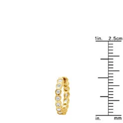 14K Yellow Gold Round Diamond Hoop Huggie Earrings 0.16ct 17 14K Yellow Gold Round Diamond Hoop Huggie Earrings 0.16ct -Invicta Jewelry Store 14k gold round diamond hoop huggie earrings 016ct p 6827 rulerye