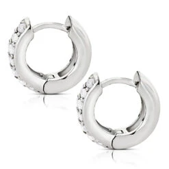 14K Yellow Gold Round Diamond Huggie Earrings Hoops 0.62ct 13 14K Yellow Gold Round Diamond Huggie Earrings Hoops 0.62ct -Invicta Jewelry Store 14k gold round diamond huggie earrings hoops 062ct p 6034 backwh