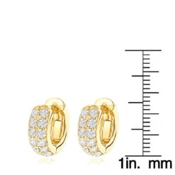 14K Yellow Gold Round Diamond Huggie Earrings Hoops 0.62ct 17 14K Yellow Gold Round Diamond Huggie Earrings Hoops 0.62ct -Invicta Jewelry Store 14k gold round diamond huggie earrings hoops 062ct p 6034 rulerye