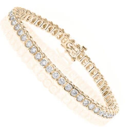 Invicta Jewelry Store -Invicta Jewelry Store 14k gold round diamond tennis bracelet 470ct p 260 ye