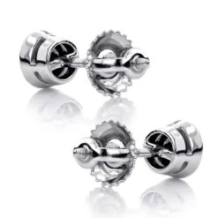 14K White Gold Solitaire Black Round Diamond Bezel Stud Earrings 0.25ct 3mm 11 14K White Gold Solitaire Black Round Diamond Bezel Stud Earrings 0.25ct 3mm -Invicta Jewelry Store 14k gold solitaire black round diamond bezel stud earrings 025ct backwh