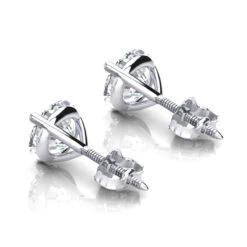 14K White Gold Solitaire Round Diamond Martini Stud Earrings 0.33ct 11 14K White Gold Solitaire Round Diamond Martini Stud Earrings 0.33ct -Invicta Jewelry Store 14k gold solitaire round diamond martini stud earrings 033ct backwh