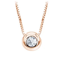 14K White Gold Solitaire Round Diamond Necklace Ladies Pendant With Chain 0.25ct 10 14K White Gold Solitaire Round Diamond Necklace Ladies Pendant With Chain 0.25ct -Invicta Jewelry Store 14k gold solitaire round diamond necklace ladies pendant with chain 025ct ro