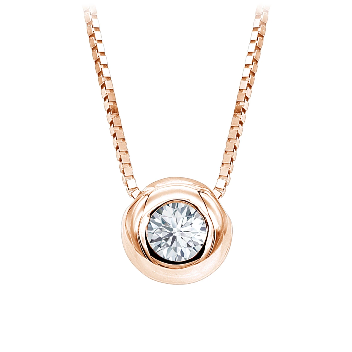 14K White Gold Solitaire Round Diamond Necklace Ladies Pendant With Chain 0.25ct 5 14K White Gold Solitaire Round Diamond Necklace Ladies Pendant With Chain 0.25ct - Image 3