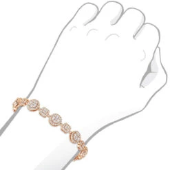 14K White Gold Women's Diamond Bracelet 6 Carat Pave Diamonds By Luxurman 18 14K White Gold Women's Diamond Bracelet 6 Carat Pave Diamonds By Luxurman -Invicta Jewelry Store 14k gold womens diamond bracelet 6 carat pave diamonds by luxurman bodro