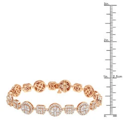 14K White Gold Women's Diamond Bracelet 6 Carat Pave Diamonds By Luxurman 21 14K White Gold Women's Diamond Bracelet 6 Carat Pave Diamonds By Luxurman -Invicta Jewelry Store 14k gold womens diamond bracelet 6 carat pave diamonds by luxurman rulerro