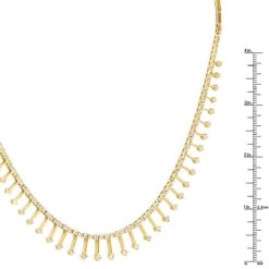 14K White Gold Women's Round Diamond Necklace 4.44ct 13 14K White Gold Women's Round Diamond Necklace 4.44ct -Invicta Jewelry Store 14k gold womens round diamond necklace 444ct rulerye